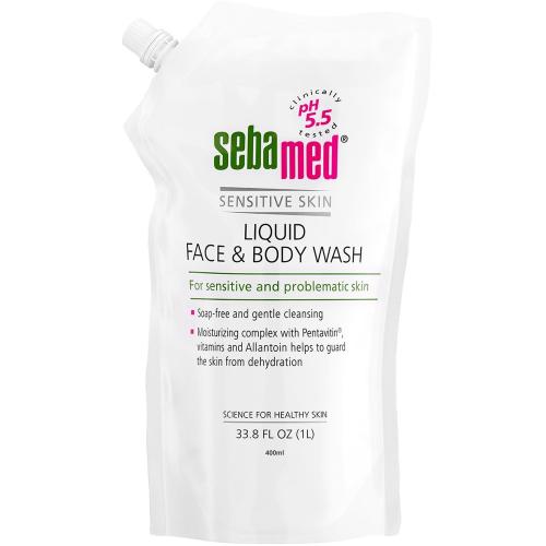 Sebamed Liquid Face & Body Wash Refill Ήπιο καθαριστικό Προσώπου Σώματος για Ευαίσθητη & Προβληματική Επιδερμίδα - 400ml